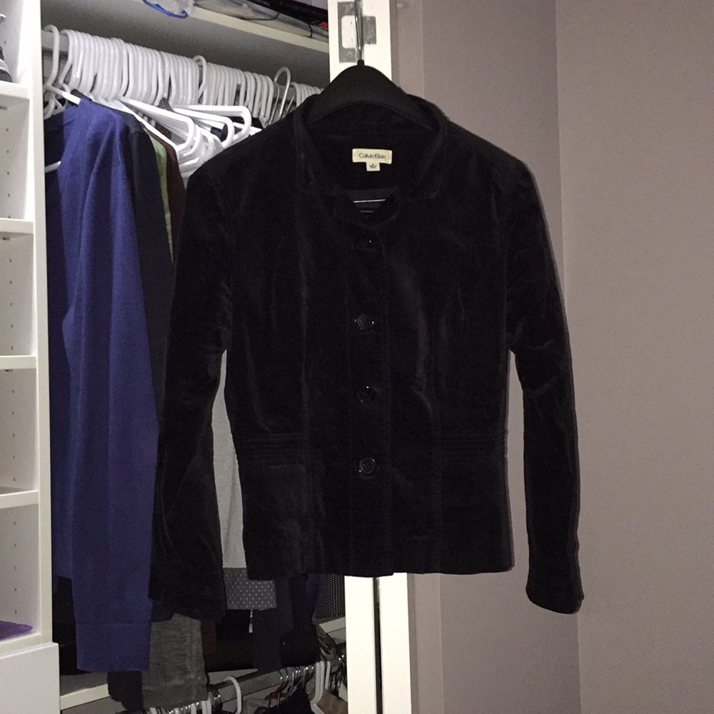 Calvin Klein velvet jacket